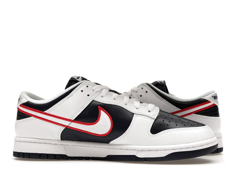 Nike Dunk Low Houston Comets Four Peat Womens - White/Obsidian/Wolf Grey/University Red - DZ2780-100 - 20