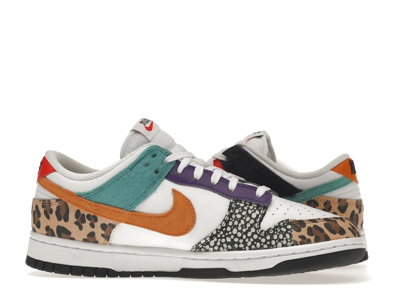 Nike Dunk Low Safari Mix (W) - White/Washed Teal/Electro Purple - DN3866-100 - 20