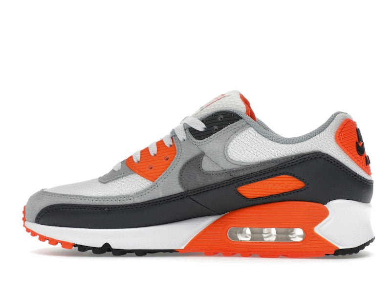 Nike Air Max 90 Summit White Safety Orange Dark Smoke Grey Smoke Grey - Summit White/Safety Orange/Dark Smoke Grey/Smoke Grey - DM0029-108 - 20