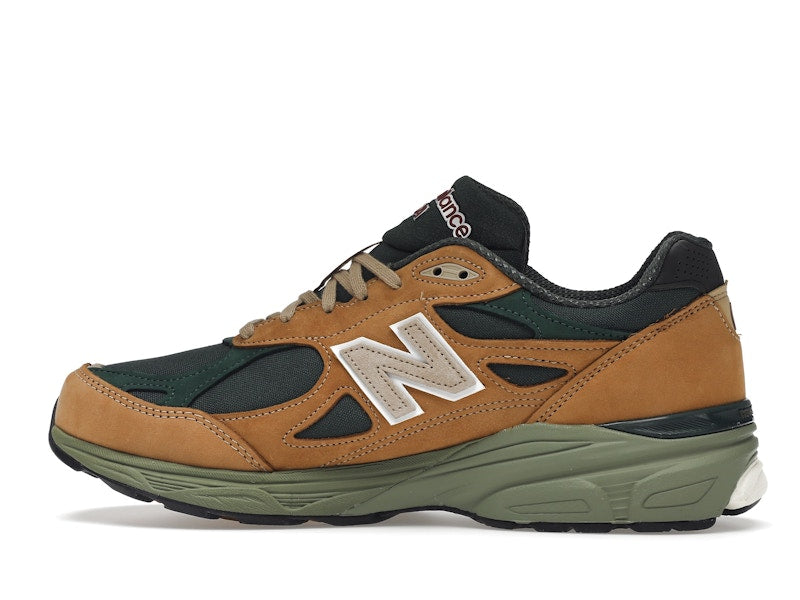 New Balance 990v3 MiUSA Tan Green, vista a 360 gradi 20 di 36