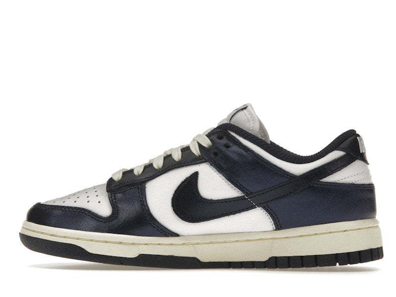 Nike Dunk Low Vintage Navy Womens - White/Midnight Navy-Coconut Milk - FN7197-100 - 20