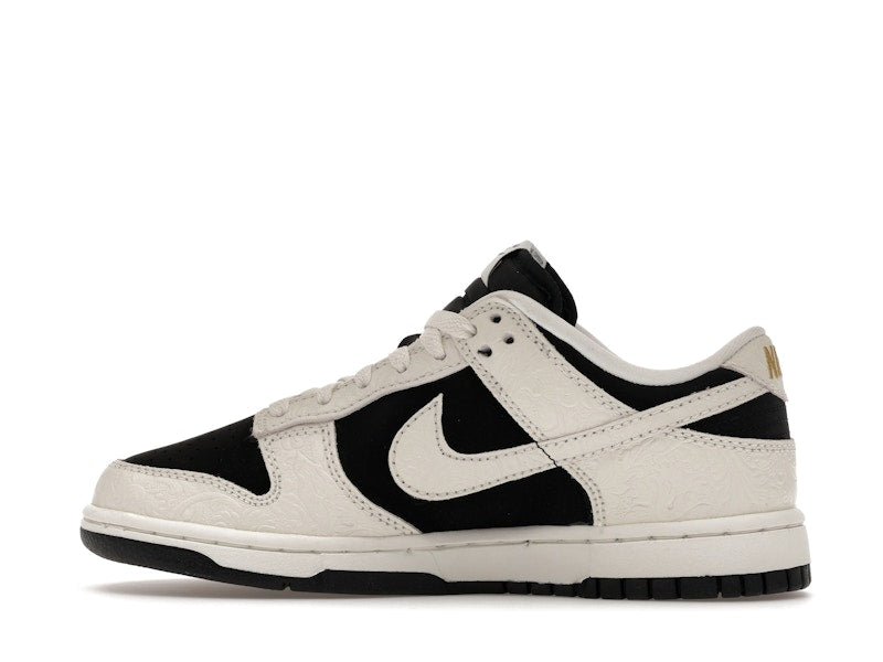 Nike Dunk Low Embossed Black Sail Womens - Black/Sail/Metallic Gold/Sail - IF3944-001 - 20