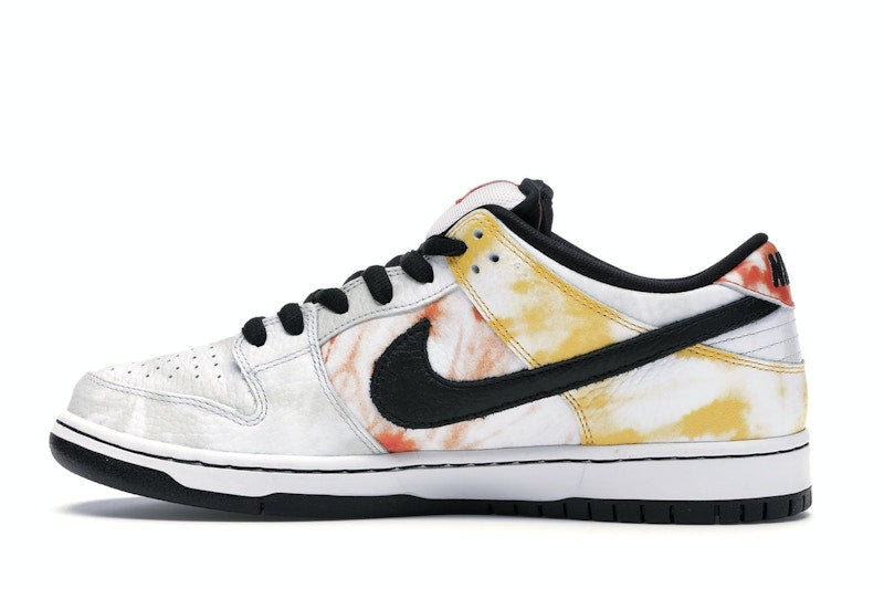 Nike SB Dunk Low Raygun Tie-Dye White - White/Black-Orange Flash - BQ6832-101 - 20