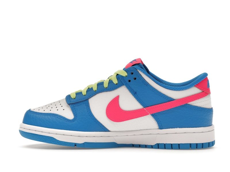 Nike Dunk Low Photo Blue White Light Lemon Twist Hyper Pink (GS), vista a 360 gradi 20 di 36