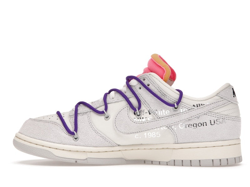 Nike Dunk Low Off White Lot 15, vista a 360 gradi 20 di 36