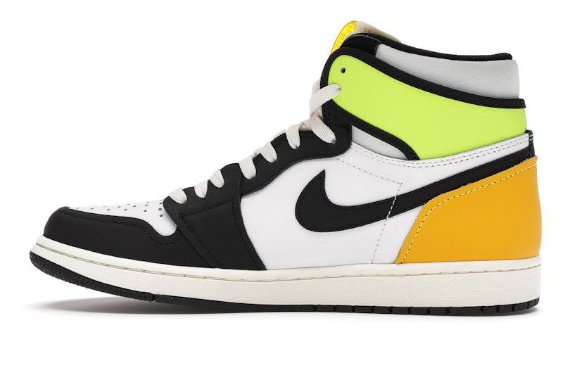 Air Jordan 1 Retro High White Black Volt University Gold