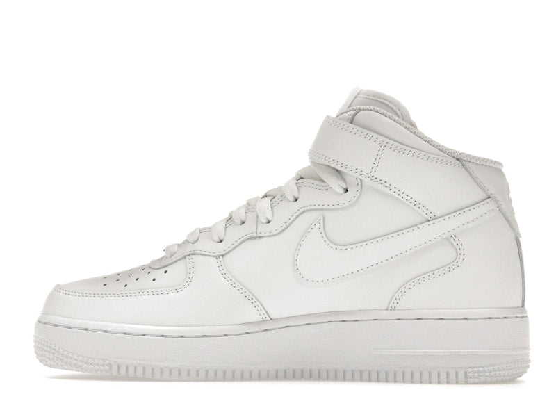 Nike Air Force 1 Mid Triple White (W) - White/White-White - DD9625-100/366731-100 - 20