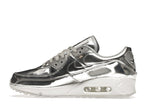 Nike Air Max 90 Metallic Silver 2020 (W) - Metallic Silver/Metallic Silver-White - CQ6639-001 - 20