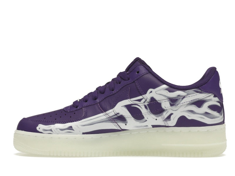 Nike Air Force 1 Low 07 Qs Purple Skeleton Halloween 2021 - Court Purple/Court Purple-White - CU8067-500 - 20