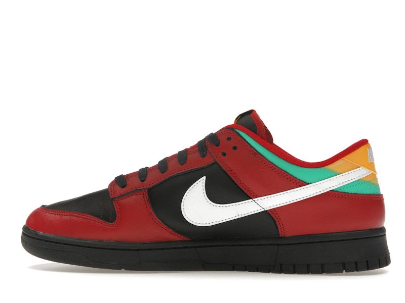 Nike Dunk Low Biker Tattoos - Black/White/Gym Red/University Gold/Atomic Teal - FZ3057-001 - 20