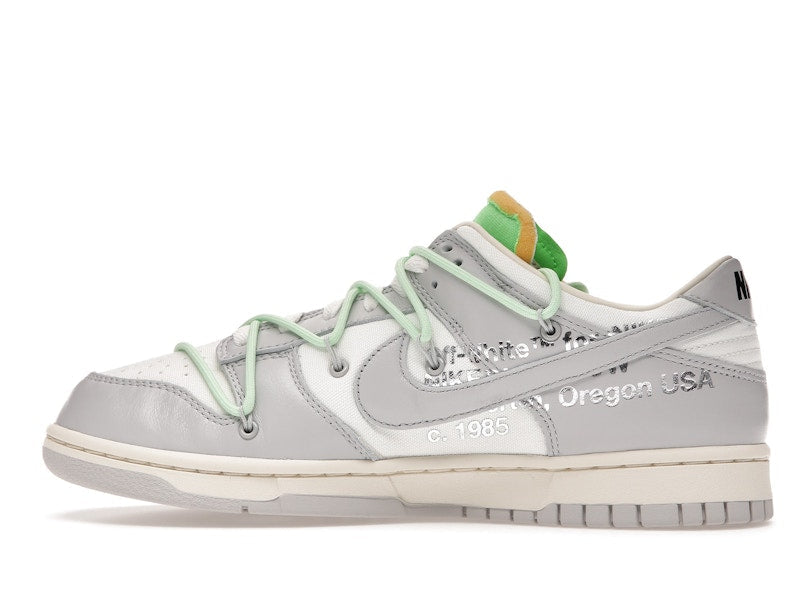 Nike Dunk Low Off White Lot 7 - Sail/Neutral Grey-Vapor Green - DM1602-108 - 20