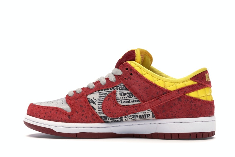 Nike Dunk Sb Low Rukus Crawfish - Action Red/Metallic Silver-Tour Yellow - nike-dunk-sb-low-rukus-crawfish - 20