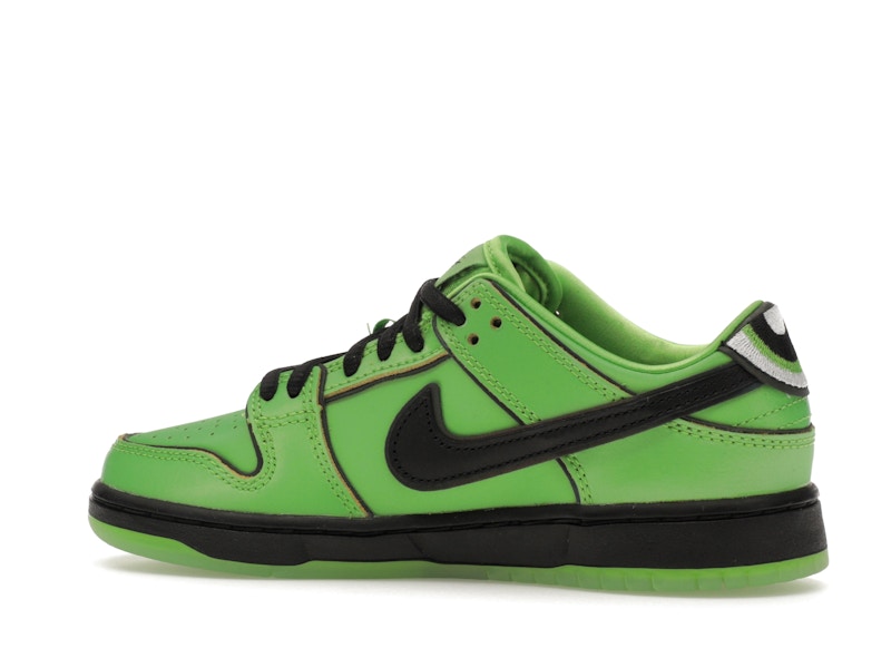 Nike Sb Dunk Low The Powerpuff Girls Buttercup (PS) - Mean Green/Black/Lotus Pink - FZ8832-300 - 21