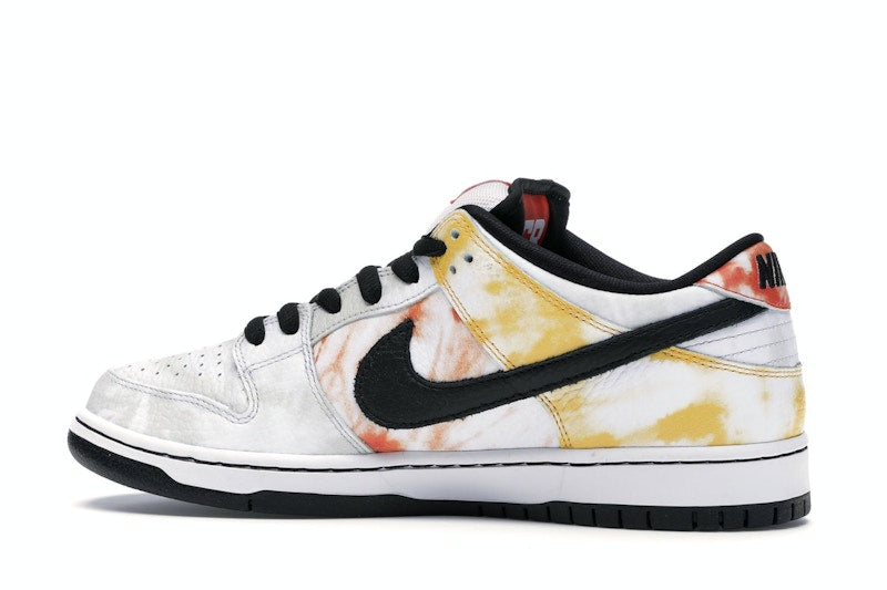 Nike SB Dunk Low Raygun Tie-Dye White - White/Black-Orange Flash - BQ6832-101 - 21