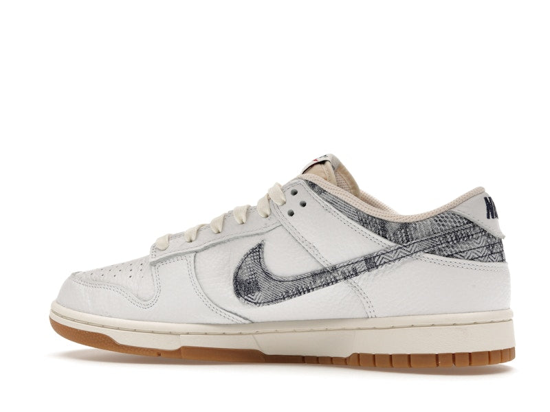 Nike Dunk Low Washed Denim White Midnight Navy - White/Midnight Navy-Gym Red-Sail - FN6881-100 - 21