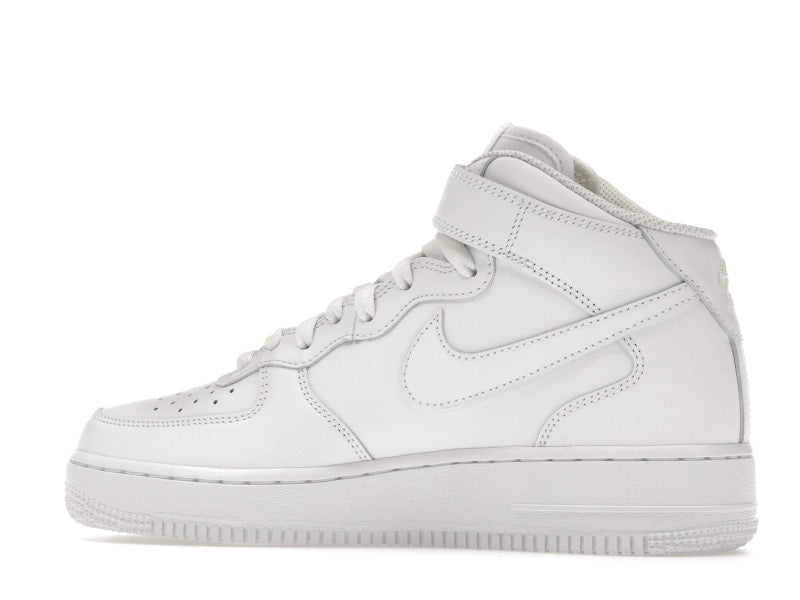 Nike Air Force 1 Mid Triple White (W) - White/White-White - DD9625-100/366731-100 - 21