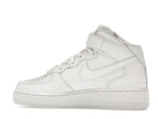 Nike Air Force 1 Mid Triple White (W) - White/White-White - DD9625-100/366731-100 - 21