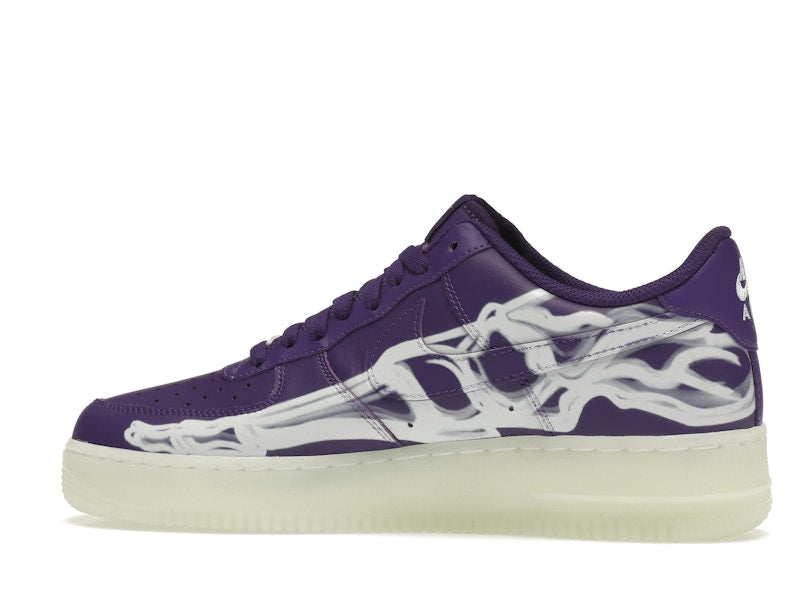 Nike Air Force 1 Low 07 Qs Purple Skeleton Halloween 2021 - Court Purple/Court Purple-White - CU8067-500 - 21