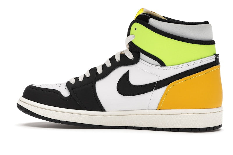 Air Jordan 1 Retro High White Black Volt University Gold