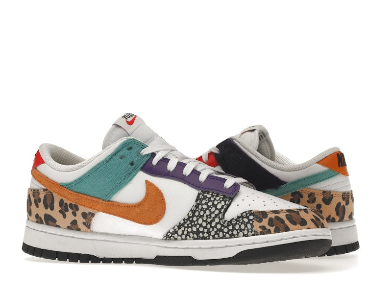 Nike Dunk Low Safari Mix (W) - White/Washed Teal/Electro Purple - DN3866-100 - 21
