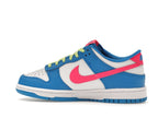 Nike Dunk Low Photo Blue White Light Lemon Twist Hyper Pink (GS), vista a 360 gradi 21 di 36