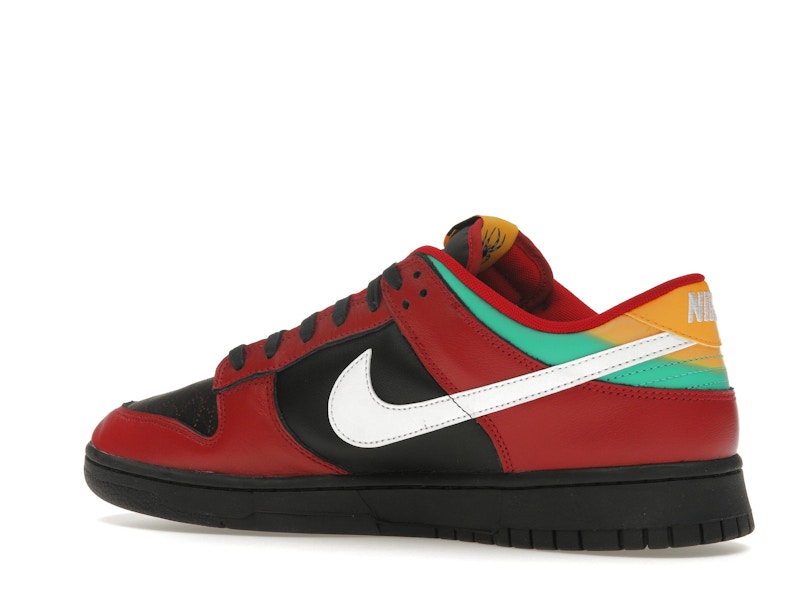 Nike Dunk Low Biker Tattoos - Black/White/Gym Red/University Gold/Atomic Teal - FZ3057-001 - 22
