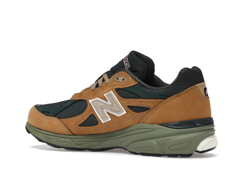 New Balance 990v3 MiUSA Tan Green, vista a 360 gradi 22 di 36