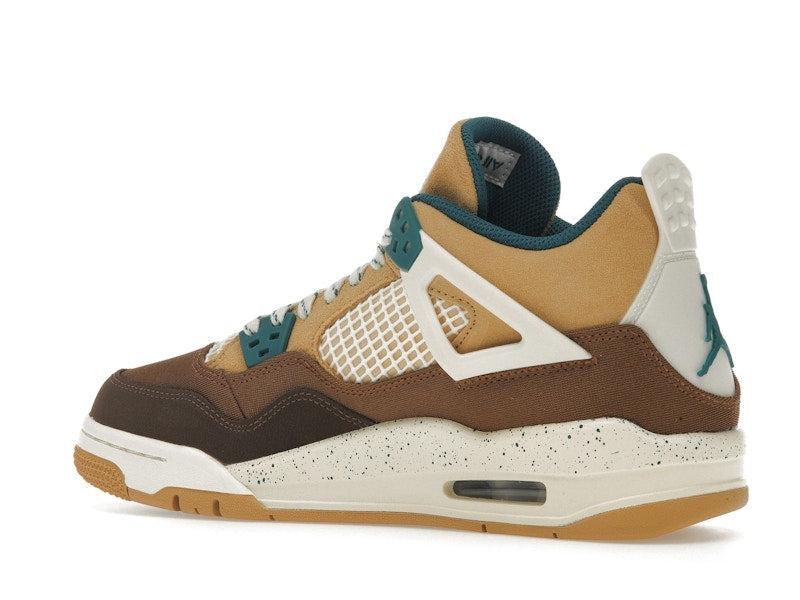 Air Jordan 4 Retro Cacao Wow (GS) - Cacao Wow/Geode Teal/Ale Brown/Twine/Sail/Luminous Green - FB2214-200 - 22
