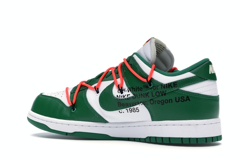 Nike Dunk Low Off White Pine Green - White/Pine Green-Pine Green - CT0856-100 - 22