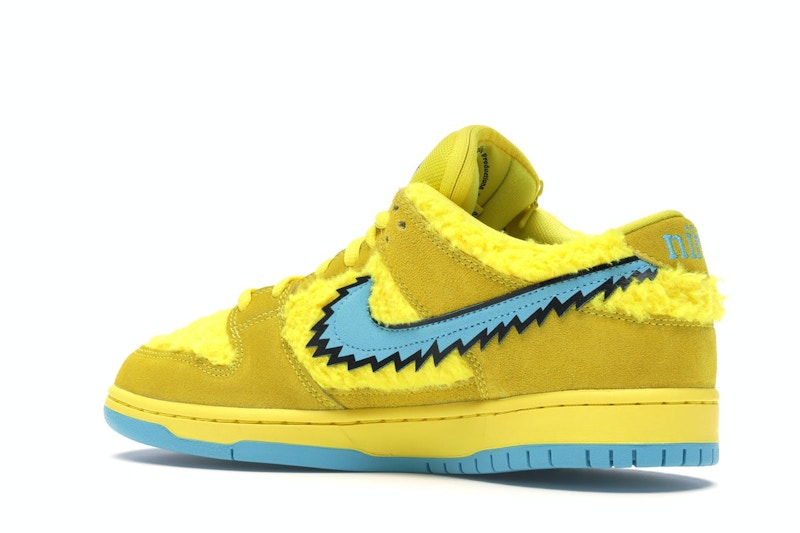 Nike Sb Dunk Low Grateful Dead Bears Yellow - Opti Yellow/Blue Fury - CJ5378-700 - 22
