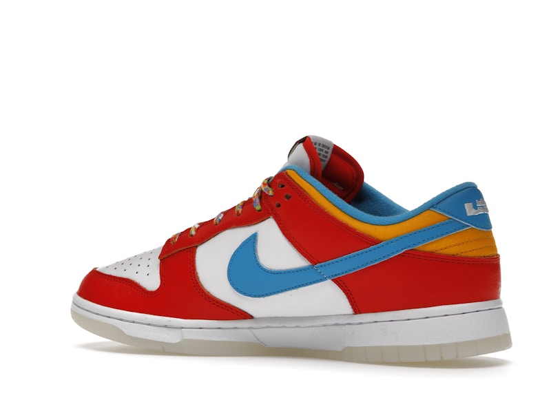 Nike Dunk Low Qs Lebron James Fruity Pebbles - Habanero Red/Laser Blue/White - DH8009-600 - 22