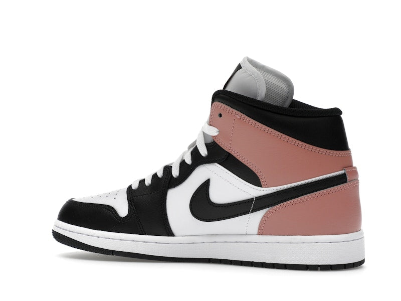 Air Jordan 1 Mid White Rust Pink Black