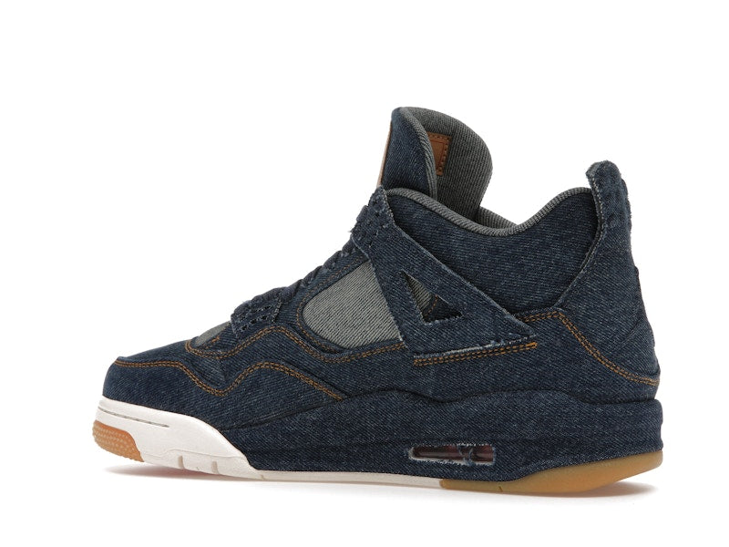 Air Jordan 4 Retro Levis Denim - Denim/Denim-Sail-Game Red - AO2571-401 - 22