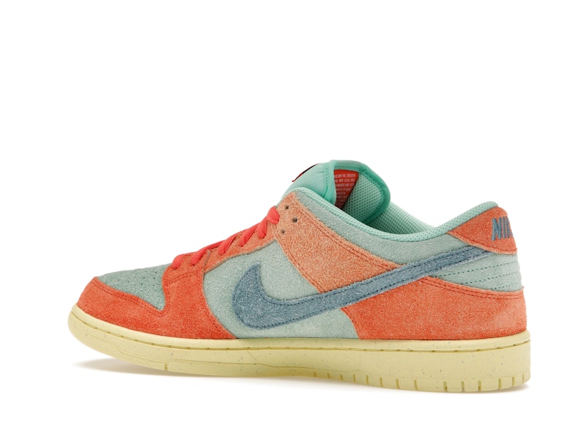 Nike Sb Dunk Low Orange Emerald Rise - Orange/Noise Aqua-Emerald Rise-Lemon Chiffon - DV5429-800 - 22