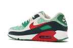 Nike Air Max 90 Christmas Sweater 2020 - White/University Red-Dark Atomic Teal-Lucky Green - DC1607-100 - 22