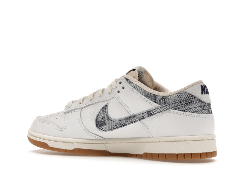 Nike Dunk Low Washed Denim White Midnight Navy - White/Midnight Navy-Gym Red-Sail - FN6881-100 - 22