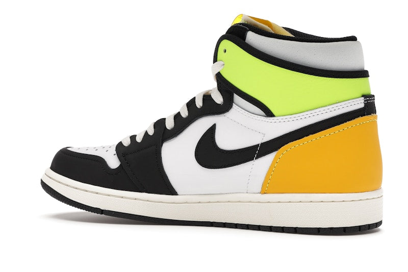 Air Jordan 1 Retro High White Black Volt University Gold