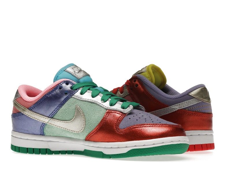 Nike Dunk Low Sunset Pulse (W) - Sunset Pulse/Silver-Purple Pulse - DN0855-600 / DD1872-600 - 22
