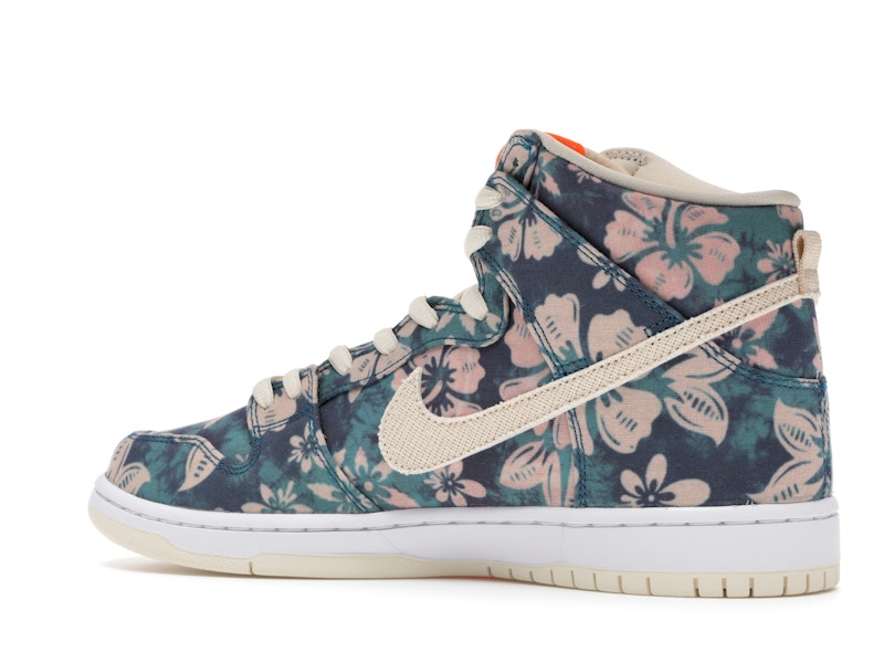 Nike SB Dunk High Hawaii - Sail/Blue-Green Aqua - CZ2232-300 - 22