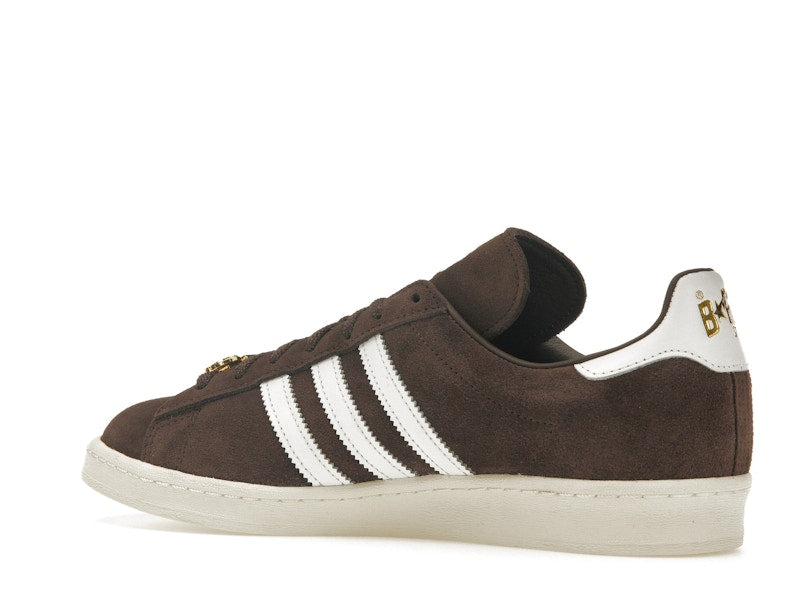 Adidas Campus 80s Bape 30th Anniversary Brown - Brown/Cloud White/Gold Metallic - IF3379 - 22