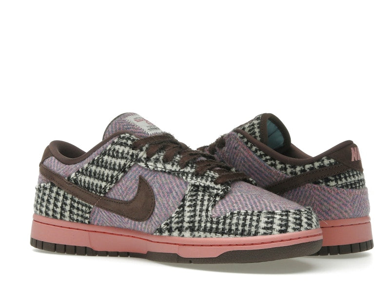 Nike Dunk Low Harris Tweed Purple Pink (Women's), vista a 360 gradi 22 di 36