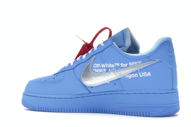 Nike Air Force 1 Low Off White University Blue - University Blue/Metallic Silver-White - CI1173-400 - 22