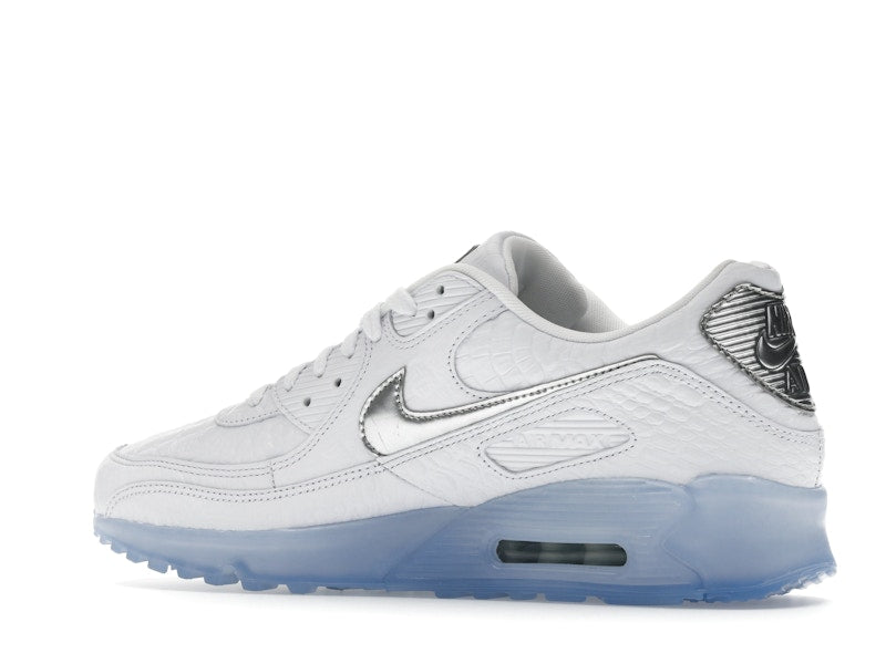 Nike Air Max 90 Terrascape White Croc Blue Tint - White/Blue Tint/Pure Platinum/Chrome - IU3638-100 - 22