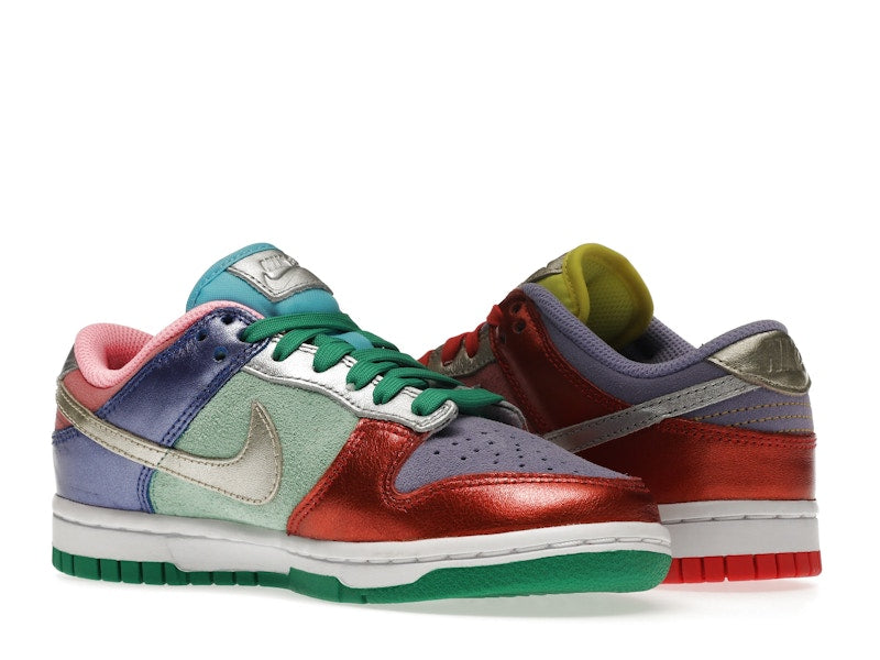 Nike Dunk Low Sunset Pulse (W) - Sunset Pulse/Silver-Purple Pulse - DN0855-600 / DD1872-600 - 23