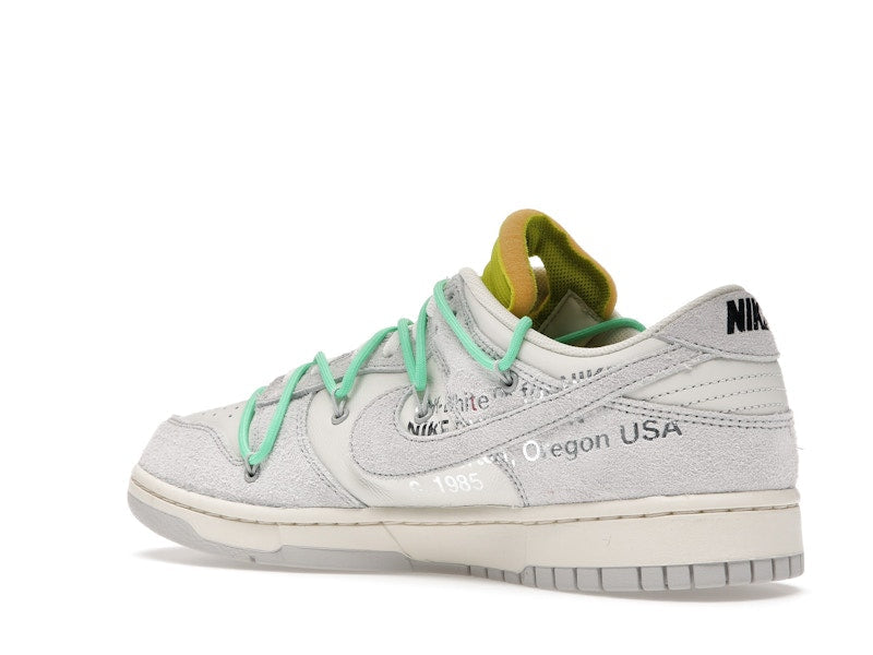Nike Dunk Low Off White Lot 14 - Sail/Neutral Grey-Electro Green - DJ0950-106 - 23