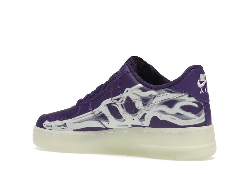 Nike Air Force 1 Low 07 Qs Purple Skeleton Halloween 2021 - Court Purple/Court Purple-White - CU8067-500 - 23