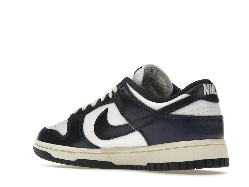 Nike Dunk Low Vintage Navy Womens - White/Midnight Navy-Coconut Milk - FN7197-100 - 23