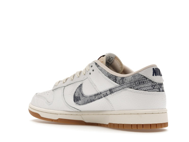 Nike Dunk Low Washed Denim White Midnight Navy - White/Midnight Navy-Gym Red-Sail - FN6881-100 - 23