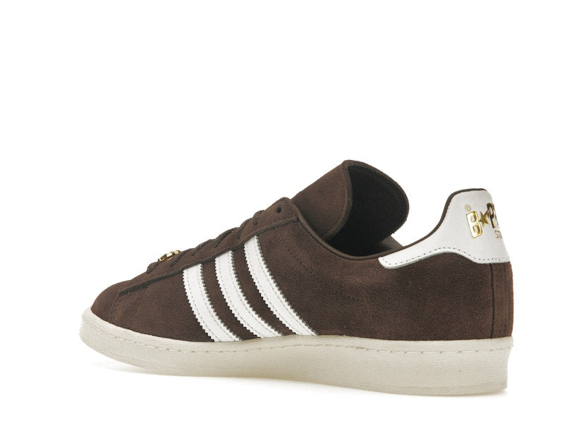Adidas Campus 80s Bape 30th Anniversary Brown - Brown/Cloud White/Gold Metallic - IF3379 - 23