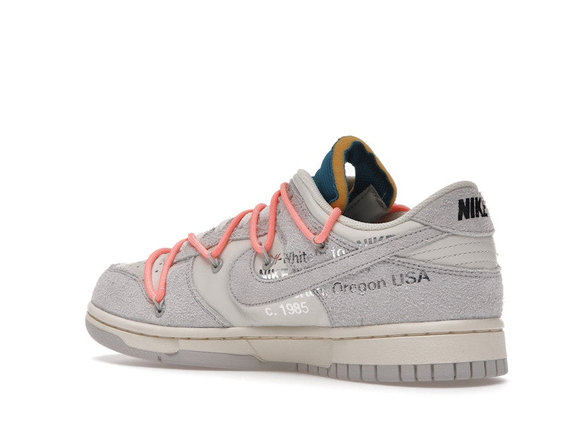 Nike Dunk Low Off White Lot 19 - Sail/Neutral Grey-Orange Pulse - DJ0950-119 - 23